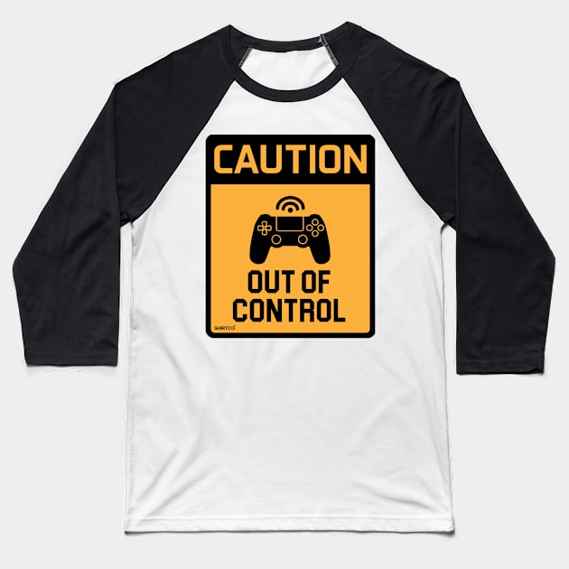 caution Baseball T-Shirt by waleed